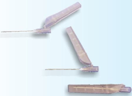 AirTite Products Safety Hypodermic Needle SecureTouch™ 1-1/2 Inch Length 27 Gauge Regular Wall Sliding Safety Needle - Box of 100 - 27426-BX