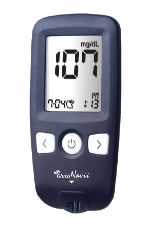 Links Medical Blood Glucose Meter GlucoNavii™ 5 Second Results Stores up to 400 Results No Coding Required - Box of 1 - BGGNM01-BX