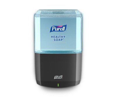 GOJO Soap Dispenser Purell® ES6 Graphite ABS Plastic Automatic 1200 mL Wall Mount - Case of 1 - 6434-01-CS