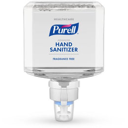 GOJO Hand Sanitizer Purell® Healthcare Advanced Gentle & Free 1,200 mL Ethyl Alcohol Foaming Dispenser Refill Bottle - Case of 2 - 7751-02-CS