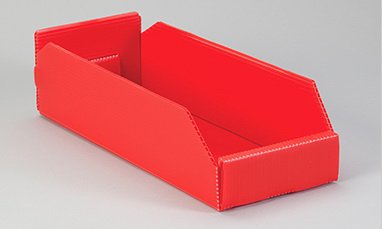 Health Care Logistics Storage Bin Red Plastic 4 X 6 X 16 Inch - Pack of 25 - 19824R-PK