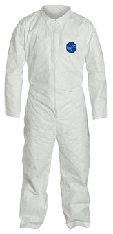 Uline Coverall DuPont™ Tyvek® Large White Disposable NonSterile - Box of 25 - S-13894B-L-BX