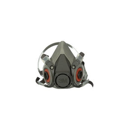 3M 3M™ 6000 Reusable Respirator Industrial Half Face 4 Point Adjustable Head Strap Medium Gray / White - Each - 7000001933-EA