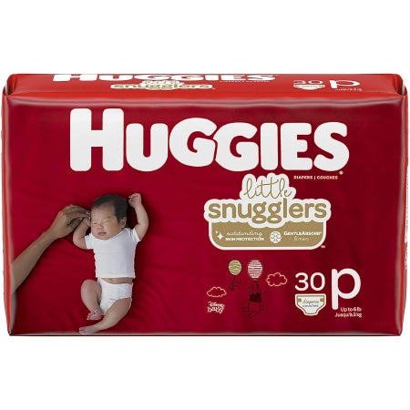 Kimberly Clark Unisex Baby Diaper Huggies® Little Snugglers Micro Preemie Disposable Moderate Absorbency - Case of 240 - 40581-CS