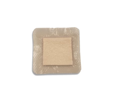 Dynarex Silver Foam Dressing SiliGentle™ AG 2 X 2 Inch Square Sterile - Case of 50 - 3084-CS