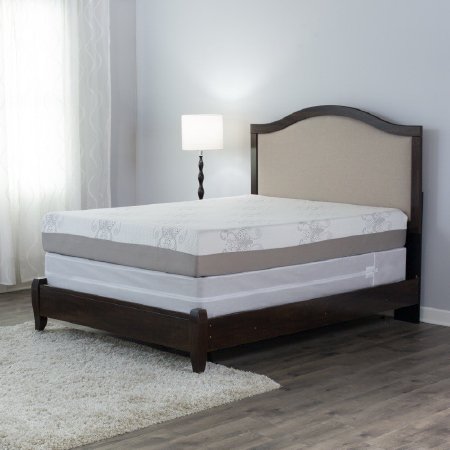 Protect A Bed Mattress Cover Protect-A-Bed® 38 X 75 X 10 to 16 Inch 100% Polyester Main Panel / 100% Polyurethane Laminate Lining / 100% Polyester Skirt For Twin Sized Mattresses - Each - 83109-HEAL-EA