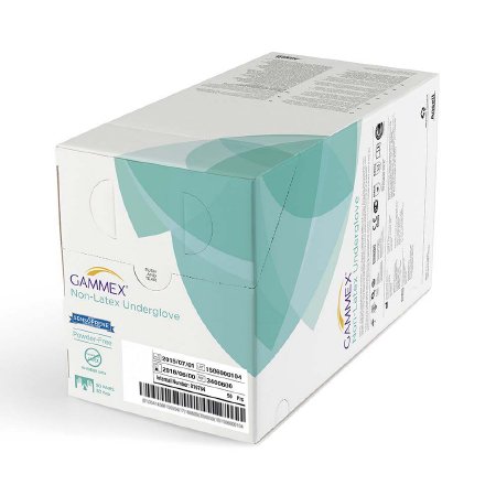 Ansell Surgical Underglove GAMMEX® Non-Latex Underglove Size 9 Sterile Polychloroprene Standard Cuff Length Micro-Textured Green Chemo Tested - Case of 200 - 340060090-CS