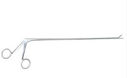 Medgyn Products Forceps Alligator 11 Inch Length Stainless Steel NonSterile NonLocking Finger Ring Handle Hinged, Serrated Alligator Jaws - Each - 030112-11-EA