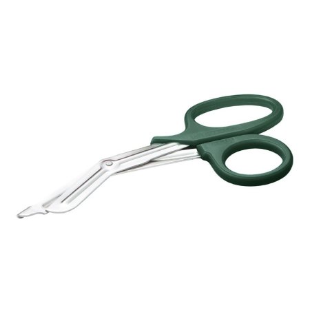 McKesson Trauma Shears McKesson Medicut™ Green 7-1/4 Inch Length Medical Grade Stainless Steel Finger Ring Handle Blunt Tip / Blunt Tip - Case of 10 - 320DGMM-CS