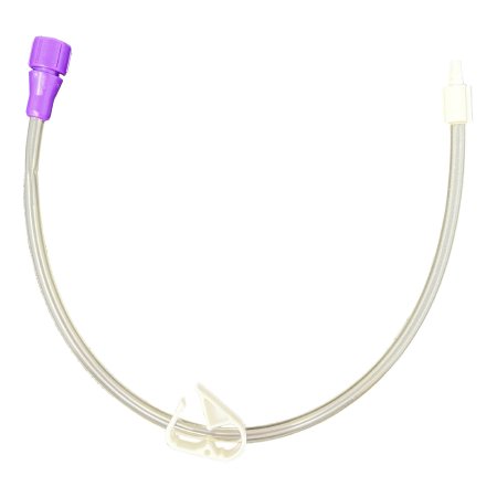 Vesco Medical Bolus Enteral Feeding Extension Tube Set ENFit® LoProfile 12 Inch, Straight - Case of 10 - VED-1002-CS