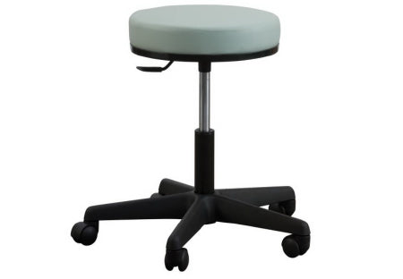 Oakworks Exam Stool Premium Series Pneumatic Height Adjustment, Low Height 5 Casters For Easy Movement Sky Blue - Each - 60339-T04-EA