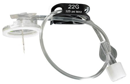 B. Braun Huber Needle Infusion Set Surecan™ Safety II 22 Gauge 4/5 Inch 7-1/2 Inch Tubing Without Port - Case of 100 - 4447011-02-CS