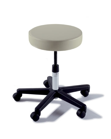 Midmark Adjustable Stool Ritter® 270 Value Series Backless Screw Adjust, Manual Seat Height Adjustment 5 Casters Ultrafree Harbor - Each - 270-001-861-EA