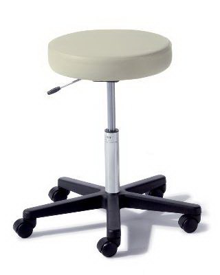 Midmark Air Lift Stool Ritter® 272 Value Series Backless Air Lift, Pneumatic Height Adjustment, Single Lever 5 Casters Dark Linen - Each - 272-001-856-EA