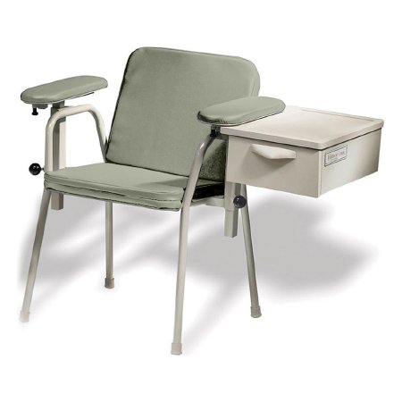 Midmark Blood Drawing Chair Ritter® 281 Double Fixed Armrest Mineral - Each - 281-012-844-EA