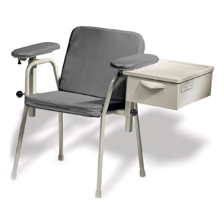 Midmark Blood Drawing Chair Ritter® 281 Double Fixed Armrest Iron Ore - Each - 281-012-851-EA