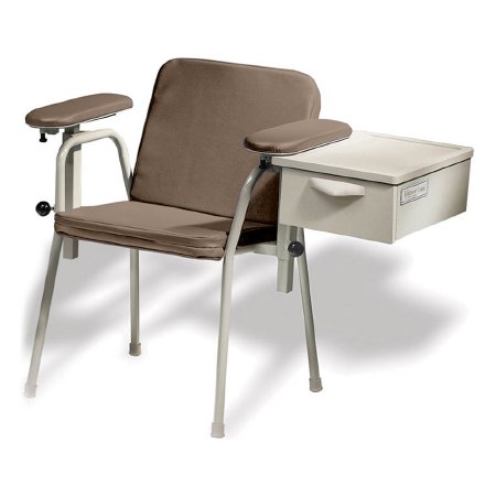 Midmark Blood Drawing Chair Ritter® 281 Double Fixed Armrest Robust Brown - Each - 281-012-852-EA