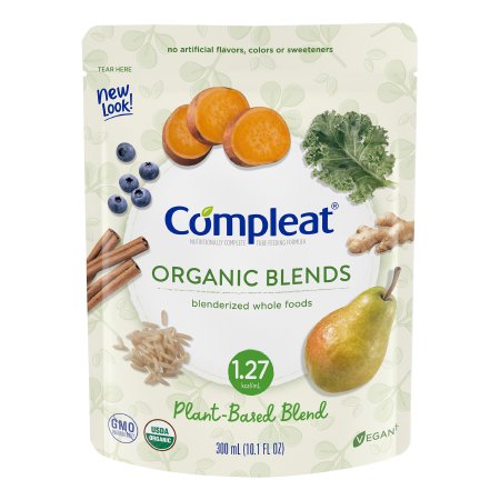 Nestle Healthcare Nutrition Oral Supplement Compleat® Organic Blends Plant Blend Flavor Liquid 10.1 oz. Pouch - Each - 00043900192703-EA