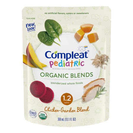 Nestle Healthcare Nutrition Pediatric Oral Supplement Compleat® Pediatric Organic Blends 10.1 oz. Pouch Liquid Organic Food Allergies - Each - 00043900846422-EA