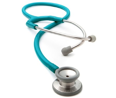 American Diagnostic Corp Acoustic Stethoscope Adscope® Green 1-Tube 22 Inch Tube Double Sided Chestpiece - Each - 604MCA-EA
