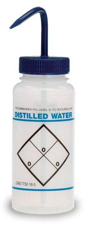 Market Lab Inc Safety Wash Bottle Distilled Water Label - Pack of 2 - 0620-PK