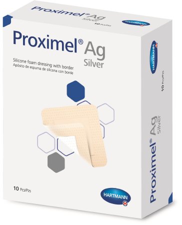 Hartmann Silver Foam Dressing Proximel® Ag 3 X 3 Inch Square Sterile - Each - 15100000-EA