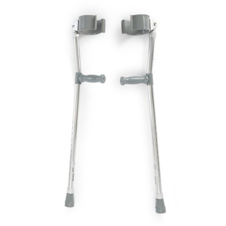 McKesson Forearm Crutches Mckesson Adult Steel Frame 300 lbs. Weight Capacity - Case of 6 - 146-10403-CS