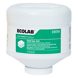 EcoLab Laundry Sour Aquanomic™ BioCare 6 lbs. Bottle Capsule Floral Scent - Case of 2 - 6101754-CS