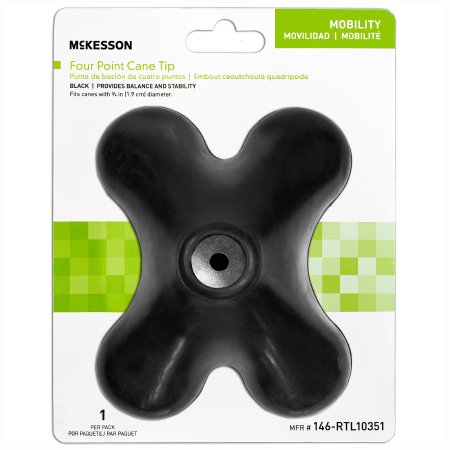 McKesson McKesson 4-Point Cane Tip - Case of 10 - 146-RTL10351-CS