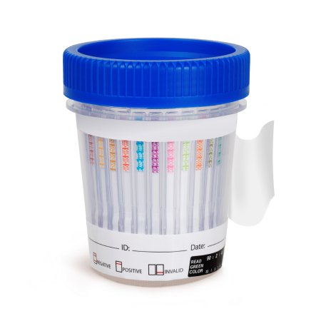 Healgen Scientific Ltd Drugs of Abuse Test Kit 12-Drug Panel AMP, BAR, BUP, BZO, COC, mAMP/MET, MDMA, MOP, MTD, OXY, PCP, THC Urine Sample 25 Tests CLIA Waived - Box of 25 - HCDOAEW-6125-BX