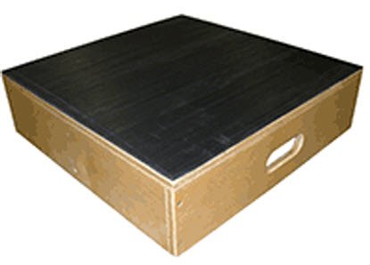 Fabrication Enterprises Step Stool Bariatric 1 Step Wood Frame 6 Inch Step Height - Each - Z0-2752-EA