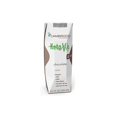 Cambrooke Therapeutics Oral Supplement KetoVie® 4:1 Chocolate Flavor Liquid 8.5 oz. Carton - Case of 30 - 50103-CS