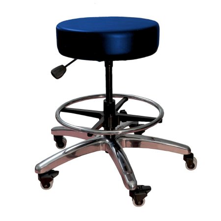 Brandt Industries Exam Stool Backless Pneumatic Height Adjustment 5 Casters Slate Blue - Each - 17431-FR SLATE BLUE-EA