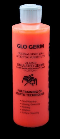 Fisher Scientific Germ Simulator Glo Germ™ 8 oz. Bottle Glo Germ Orange Powder / Mineral Oil NonSterile - Each - NC1189784-EA