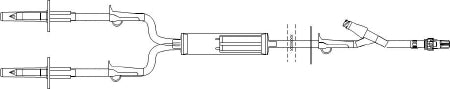 ICU Medical Primary IV Administration Set ICU Gravity 60 Drops / mL Drip Rate - Case of 1 - B9359-CS