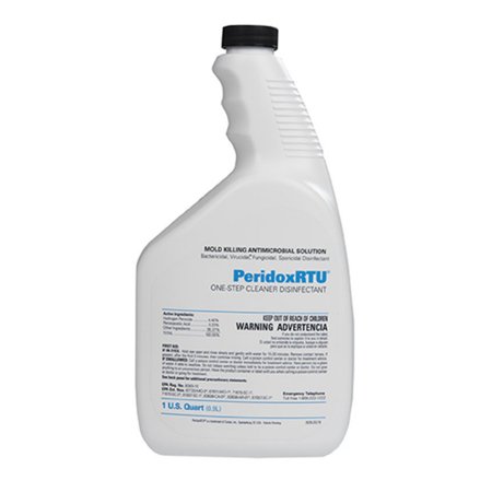 Fisher Scientific PeridoxRTU™ Surface Disinfectant Cleaner Peroxide Based Manual Pour Liquid 32 oz. Bottle Vinegar Scent NonSterile - Case of 6 - 19084304-CS