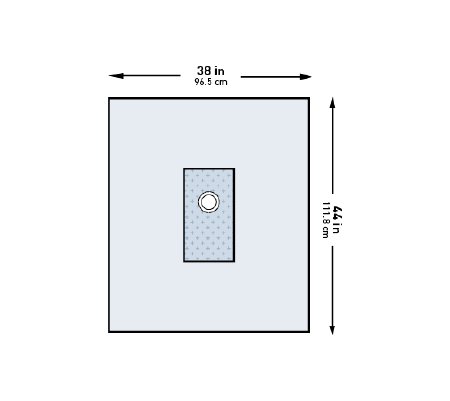 McKesson Cardiovascular Drape McKesson Brachial Angiography Drape 38 W X 44 L Inch Sterile - Case of 32 - 183-I80-01164G-S-CS