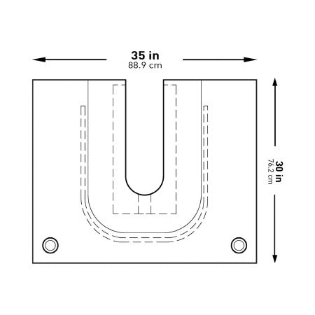 McKesson Orthopedic Drape McKesson U-Drape with Pouch 35 W X 30 L Inch Sterile - Case of 18 - 183-I80-09169-S-CS