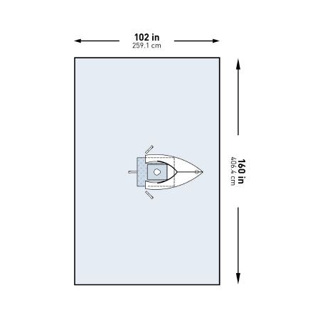 McKesson Orthopedic Drape McKesson Shoulder Arthroscopy Drape 102 W X 160 L Inch Sterile - Case of 10 - 183-I80-09123G-S-CS