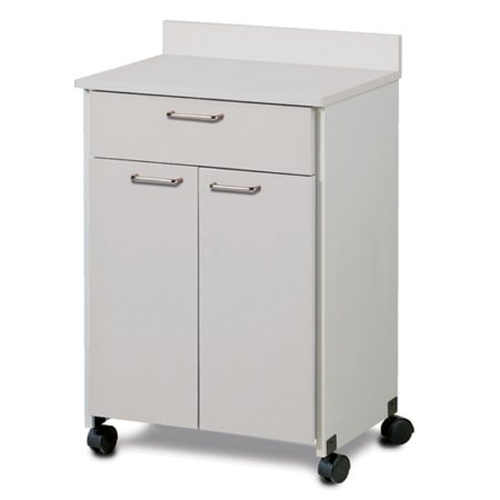 Clinton Industries Treatment Cabinet Model 8921 Mobile Laminate 1 Drawer 1 Shelf Without Locks - Each - 8921-1GR-0GR-EA