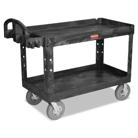 Lagasse Utility Cart Rubbermaid® Structural Resin 26 X 55 X 33-1/4 Inch Black - Each - RCP4546BLA-EA
