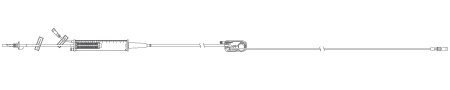 ICU Medical IV Pump Set PlumSet™ Pump 115 Inch Tubing - Case of 48 - 14210-28-CS