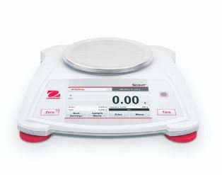Fisher Scientific Food / Lab Scale Ohaus® Digital Display 620 Gram Capacity Red / White AC Adapter / Battery Operated - Each - S14509-EA
