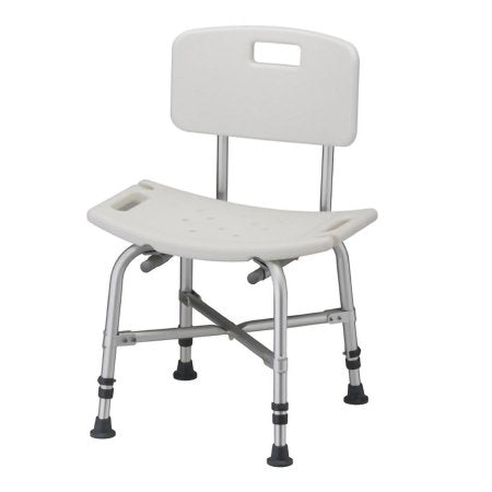 Nova Ortho-Med Bath Bench Nova Without Arms Aluminum Frame With Backrest 20 Inch Seat Width 500 lbs. Weight Capacity - Each - 9023-EA