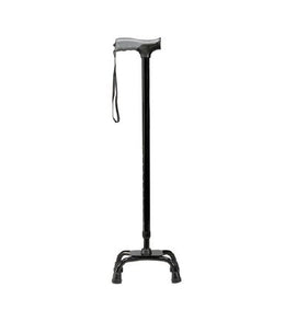 Apex-Carex Healthcare Small Base Quad Cane Soft Grip® Aluminum 31 to 40 Inch Height Black - Each - FGA52300 0000-EA