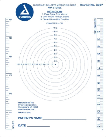 Dynarex Measuring Guide DynaRule 15 Inch Length Plastic - Case of 1250 - 3007-CS