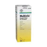 Siemens Urinalysis Reagent Multistix® Bilirubin, Blood, Glucose, Ketone, pH, Protein, Urobilinogen For Urinalysis 100 per Bottle - Case of 24 - 10339953-CS