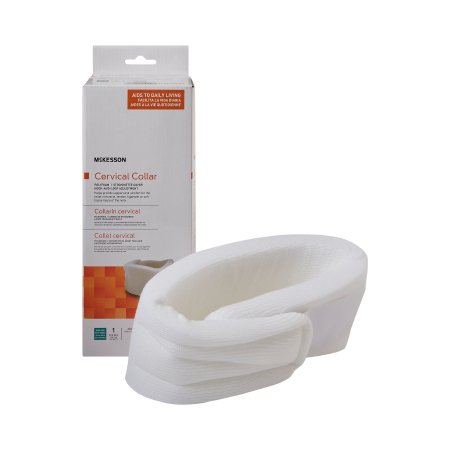 McKesson Cervical Collar McKesson Soft Density Adult Large One-Piece 3-3/4 Inch Height 22 Inch Length 19 to 22 Inch Neck Circumference - Case of 6 - 146-RTLPC23289-CS