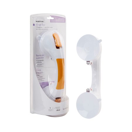 McKesson Suction-Cup Grab Bar McKesson White / Yellow Plastic - Case of 3 - 146-RTL13082-CS