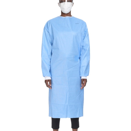McKesson Non-Reinforced Surgical Gown with Towel McKesson Large Blue Sterile AAMI Level 3 Disposable - Pack of 1 - 183-I90-8020-S1-PK